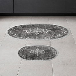 Mijölnir Juego de alfombras de baño Gris